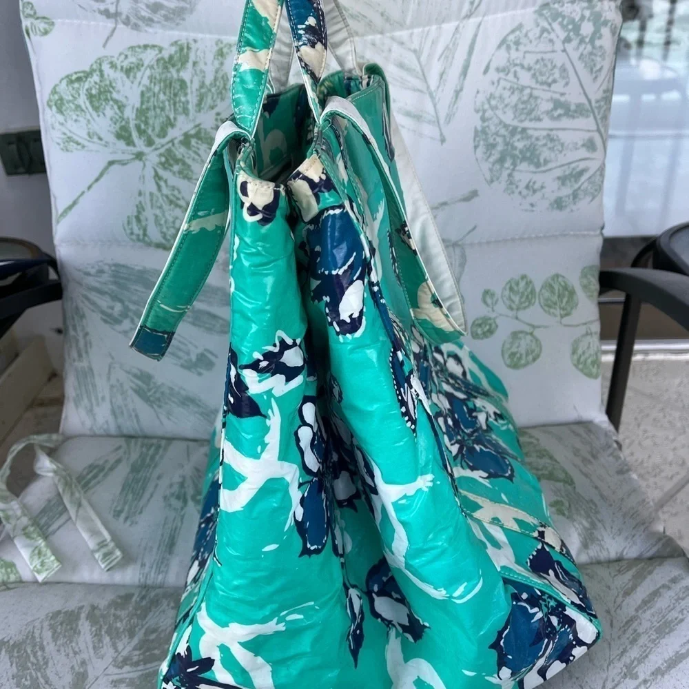 Chanel large floral tote.